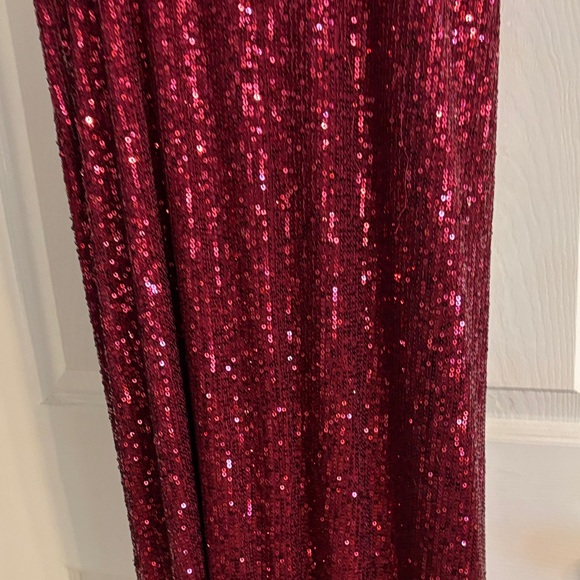 Speechless Deep Red Sequin Dress - Picture 9 of 11